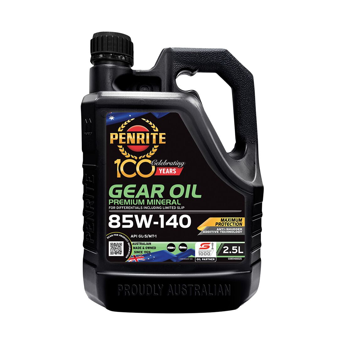 Penrite Gear Oil - 85W-140, 2.5 Litre, , scaau_hi-res