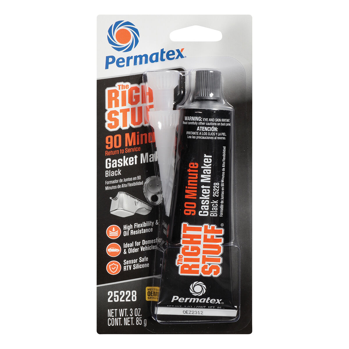 Permatex Right Stuff Gasket, 90 Minute - Black, 85g, , scaau_hi-res
