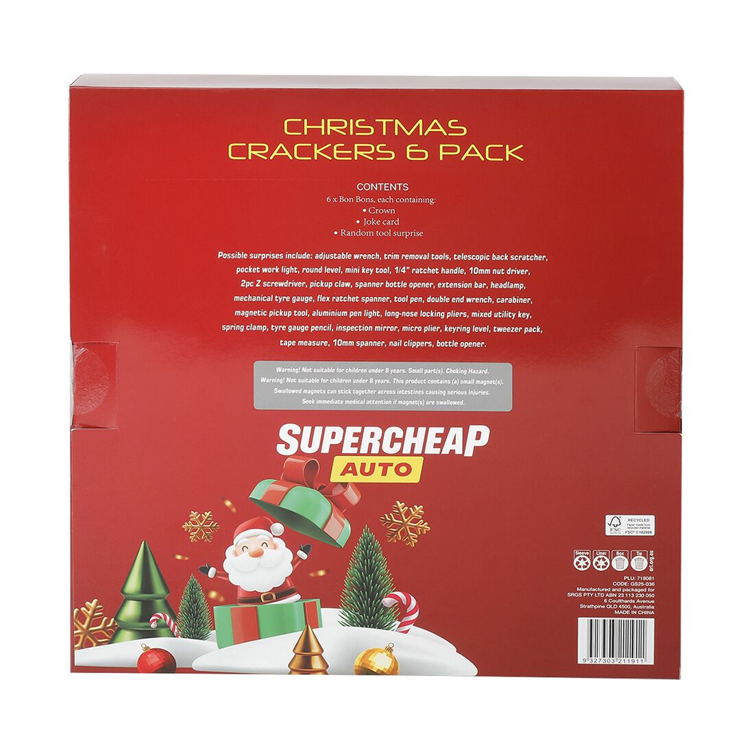SCA Christmas Tools Bon Bons 6 Piece, , scaau_hi-res