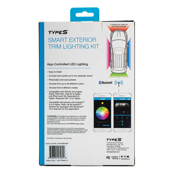 Type S Exterior LED 120" Trim Kit, , scaau_hi-res