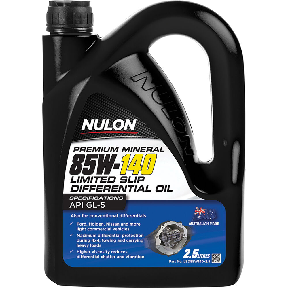 Nulon Gear Oil 85W140 Limited Slip Differential 2.5 Litre Supercheap
