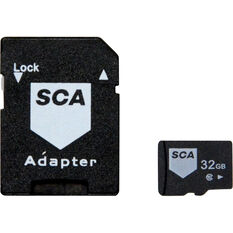 SCA 32GB Dash Cam Memory Card Class 10 with Adaptor, , scaau_hi-res