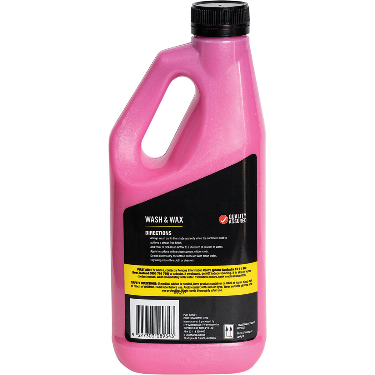 SCA Concentrate Wash & Wax 1.25 Litre, , scaau_hi-res