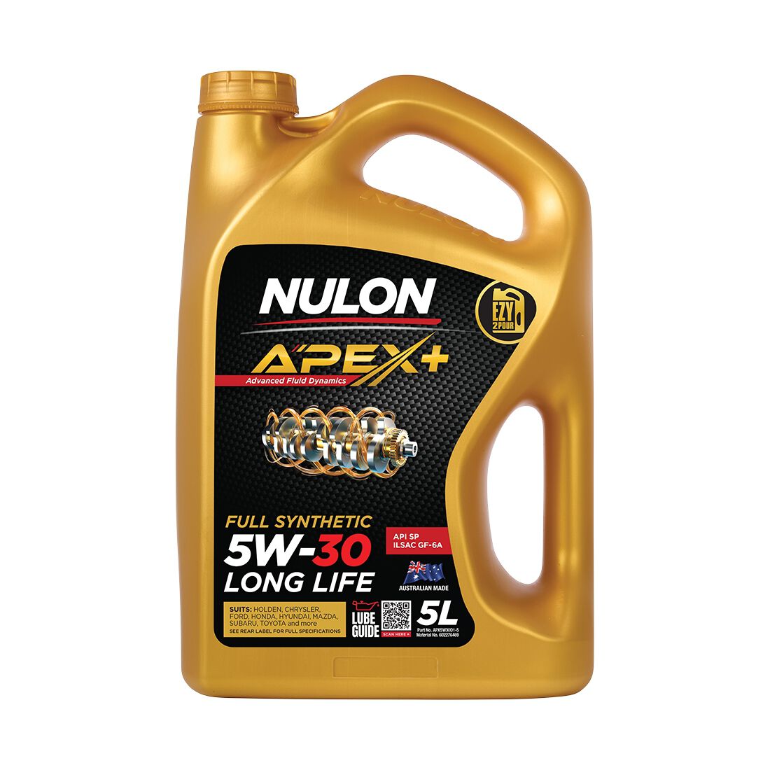 Nulon Apex+ 5W-30 Long Life 5 Litre, , scaau_hi-res