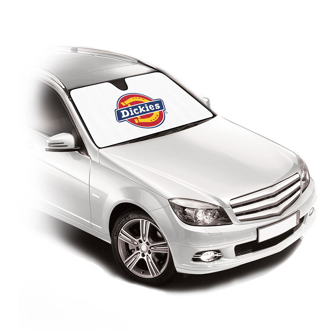 Dickies White Logo Fashion Sunshade Accordion Front Supercheap Auto