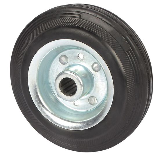 SCA Wheel Metal Rim - 125 x 35mm, Rubber, , scaau_hi-res