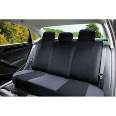 SCA Jacquard Seat Covers - Charcoal Adjustable Headrests Rear Seat, , scaau_hi-res