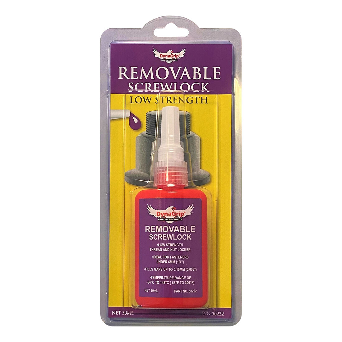 DynaGrip Threadlocker Low Strength Purple 50mL 50222, , scaau_hi-res