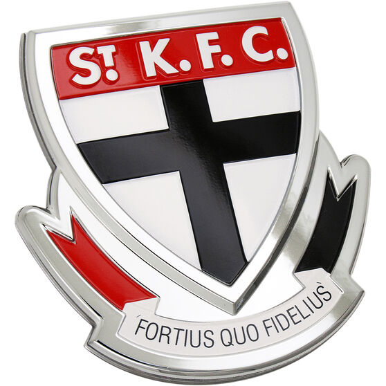 St Kilda Saints AFL Supporter 3D Chrome Logo, , scaau_hi-res