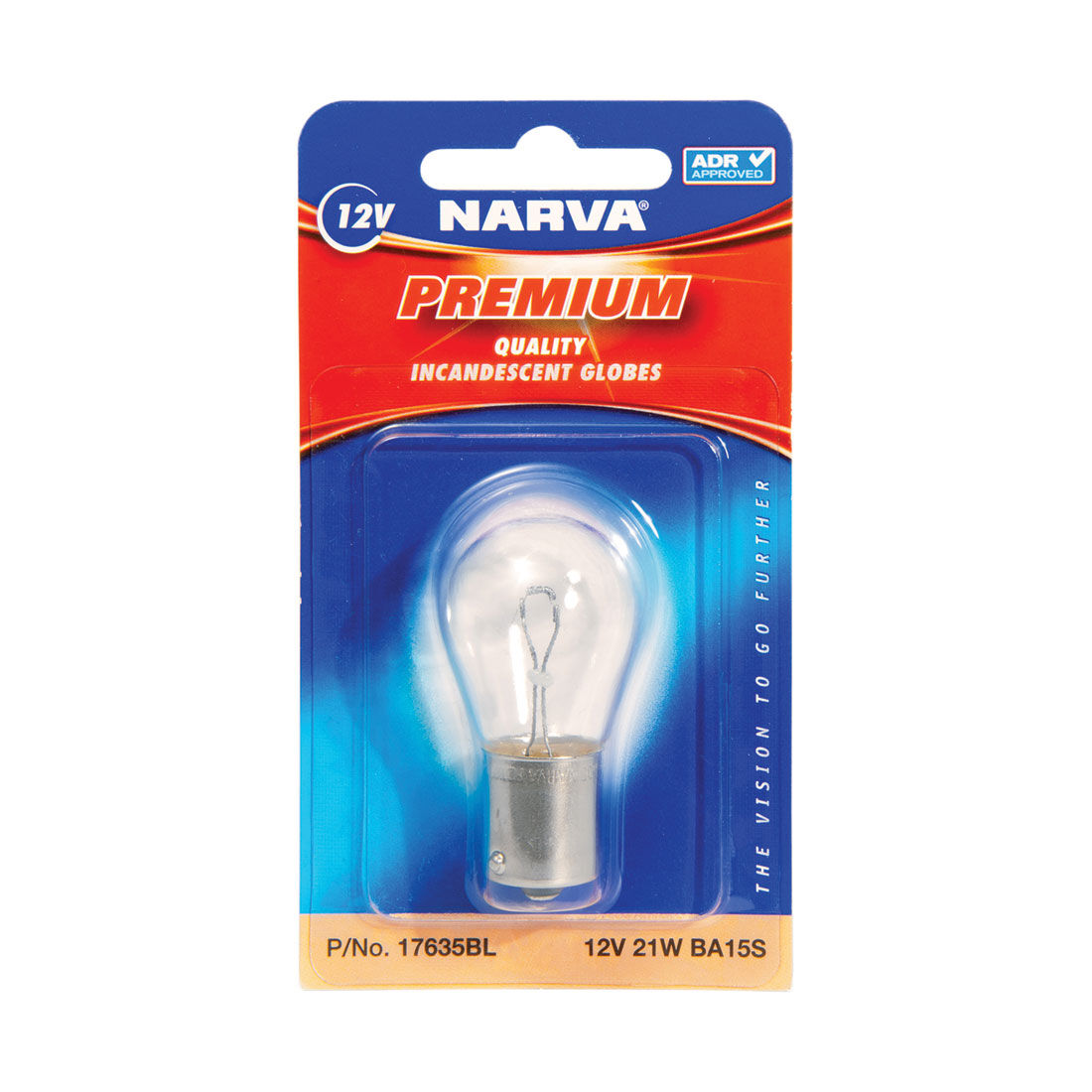 Narva Automotive Globes - Indicator/ Reverse 12V, 21W, BA15S, , scaau_hi-res