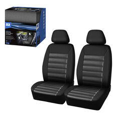 SCA Memory Foam Seat Covers Black Adjustable Headrests Airbag Compatible, , scaau_hi-res