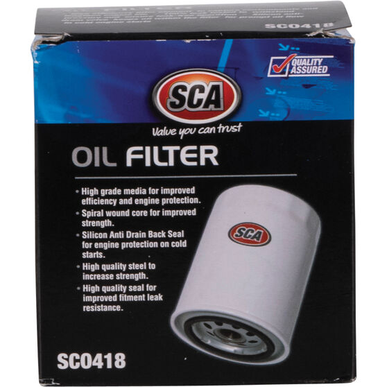 Sca Oil Filter Sco418 Interchangeable With Z418 Supercheap Auto
