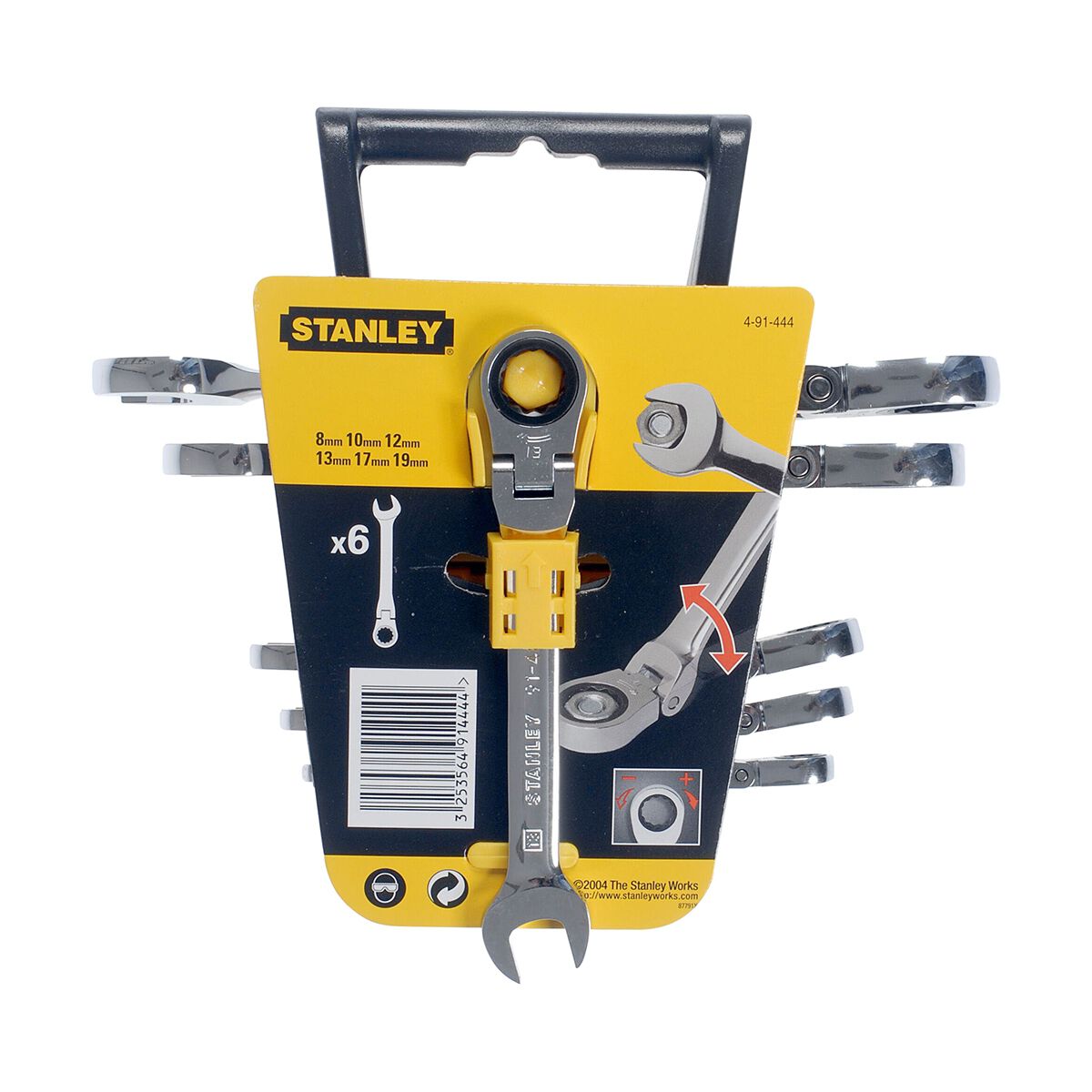 Stanley Flexi Ratchet Combo Spanner Set 6 Pack, , scaau_hi-res