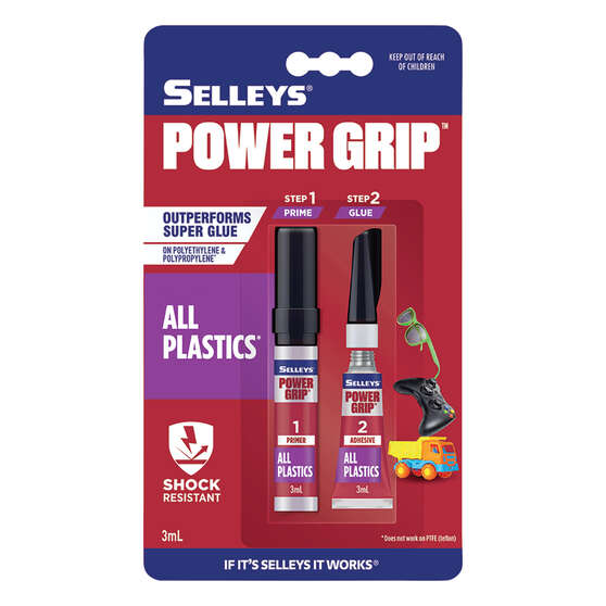 Selleys Power Grip All Plastics 3mL, , scaau_hi-res