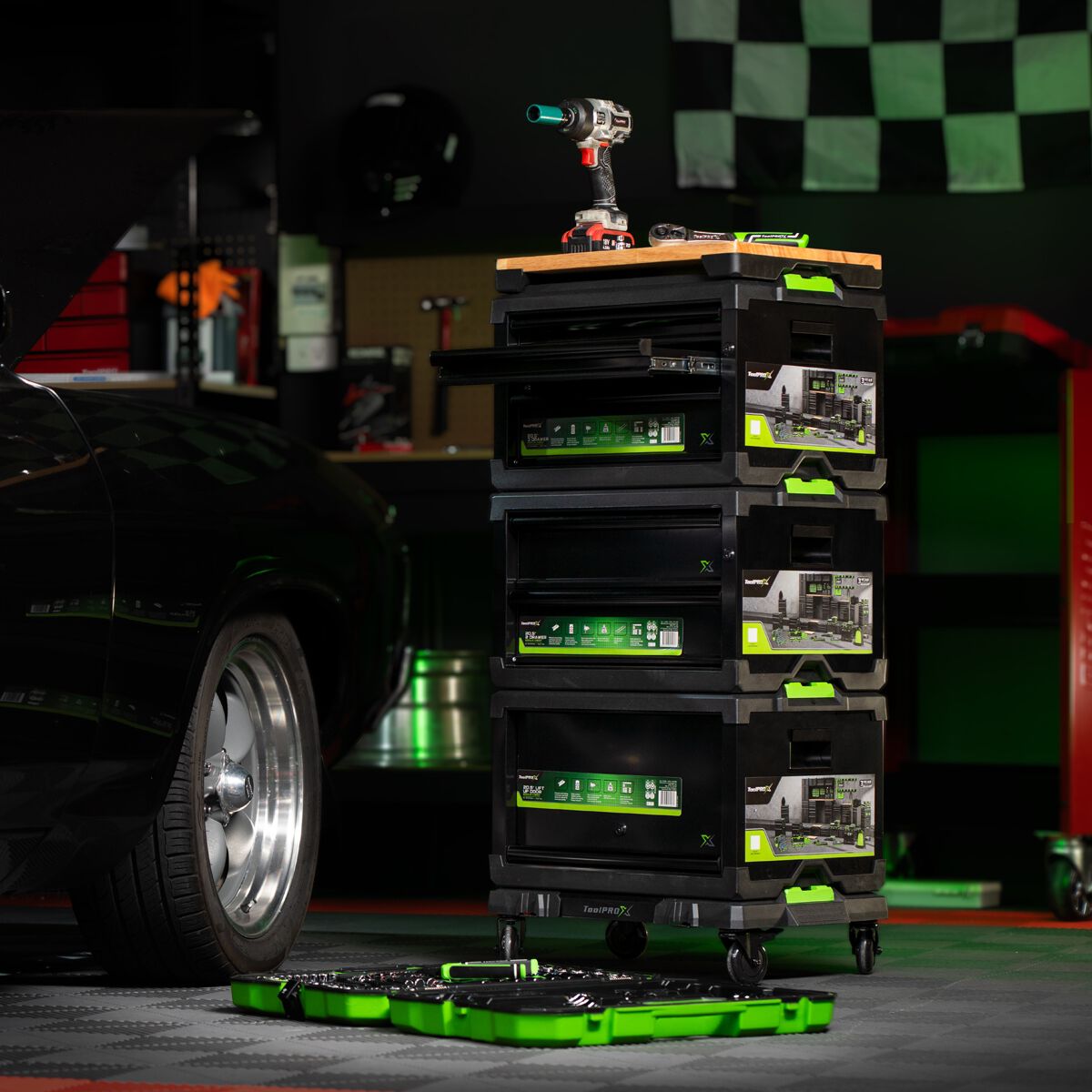 ToolPRO-X Metal Modular Storage System - Timber Workbench Top, , scaau_hi-res