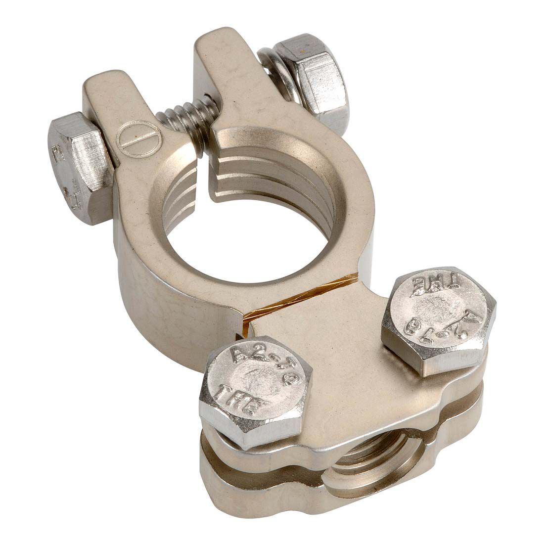 Projecta Battery Terminal Satin Forged Brass Saddle Negative BT811