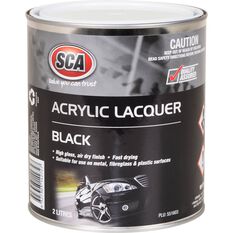SCA Acrylic Paint - Black, 2 Litre, , scaau_hi-res