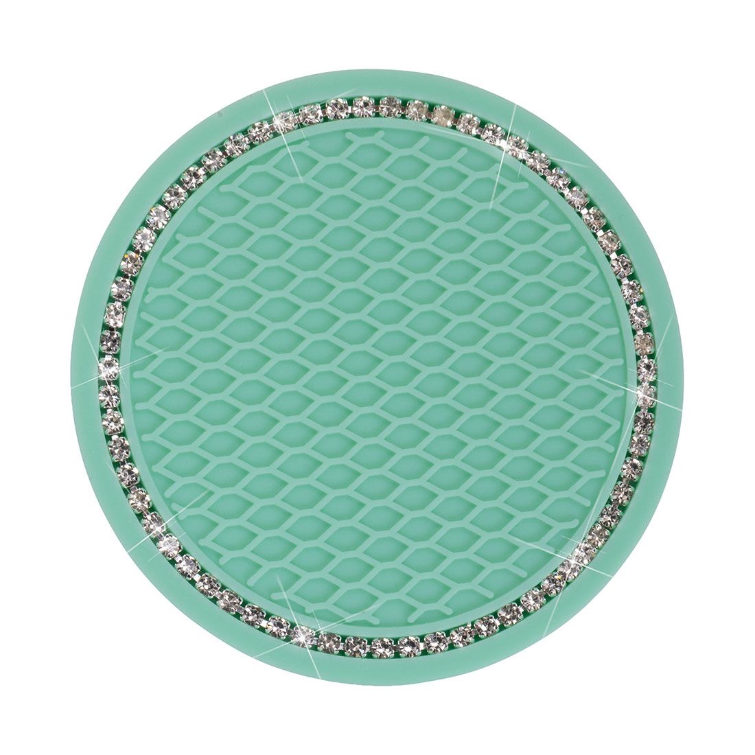 Cabin Crew Drink Coasters Aqua/Bling 2Pk, , scaau_hi-res