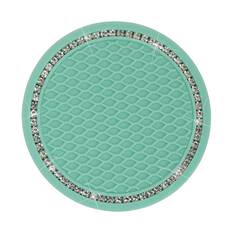 Cabin Crew Drink Coasters Aqua/Bling 2Pk, , scaau_hi-res