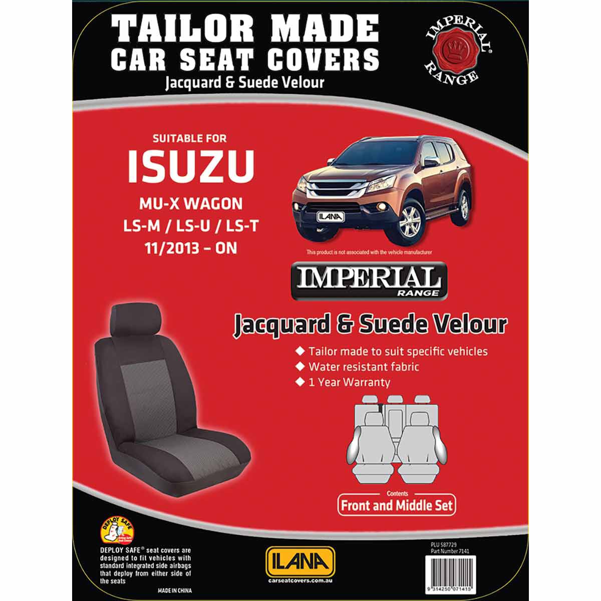 Isuzu mux seat covers outlet supercheap
