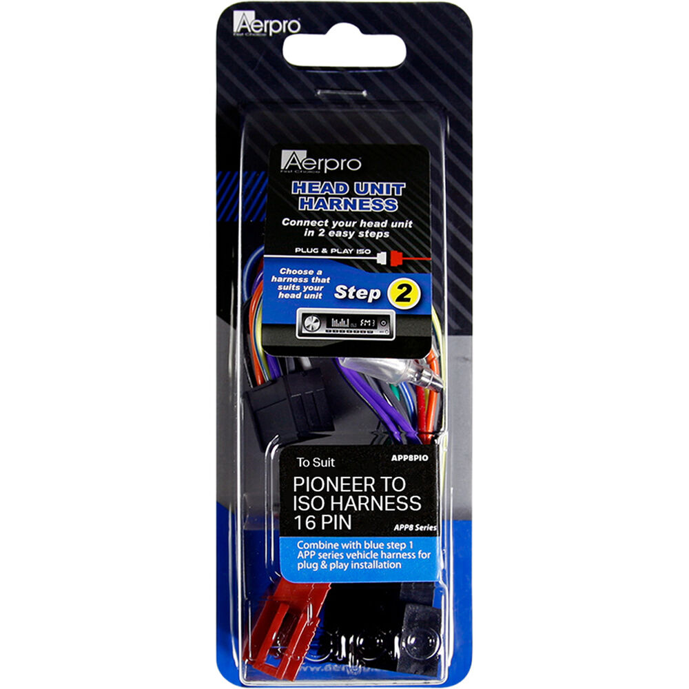 Aerpro Wiring Harness - suit Pioneer Head Units 2002-2009 ... av 8b wiring harness 