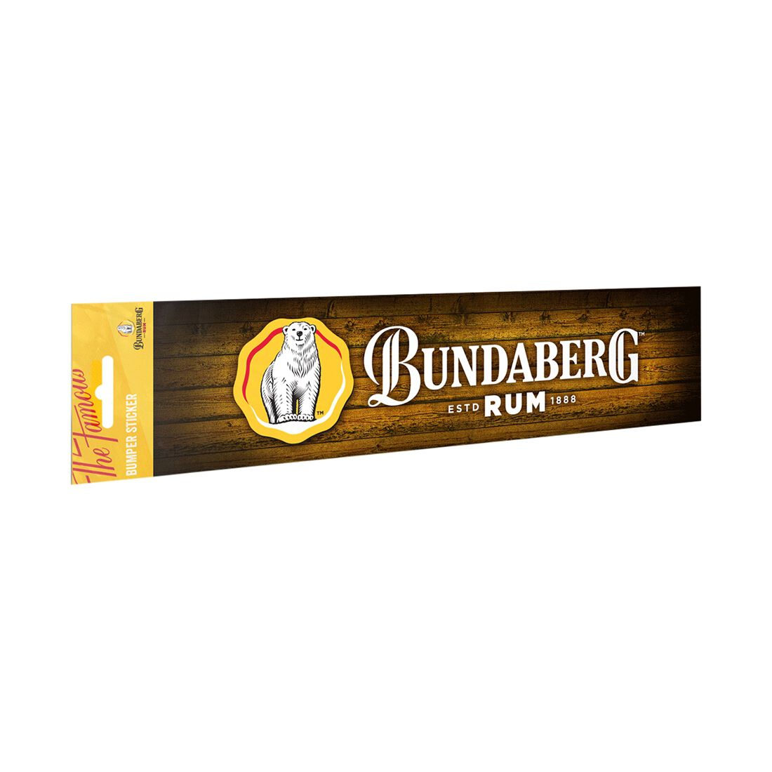 Bundaberg Rum Bumper Sticker Wood, , scaau_hi-res