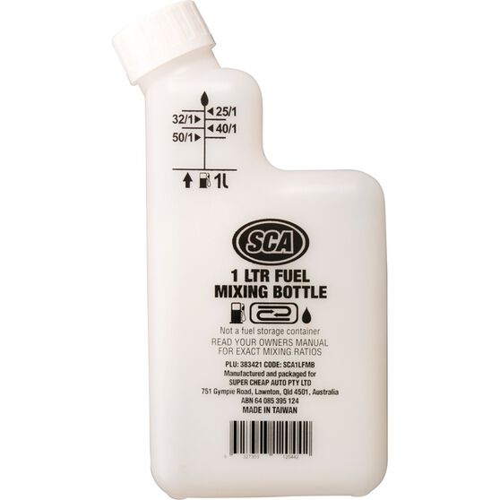 sca 2 stroke fuel mixing bottle 1 litre supercheap auto
