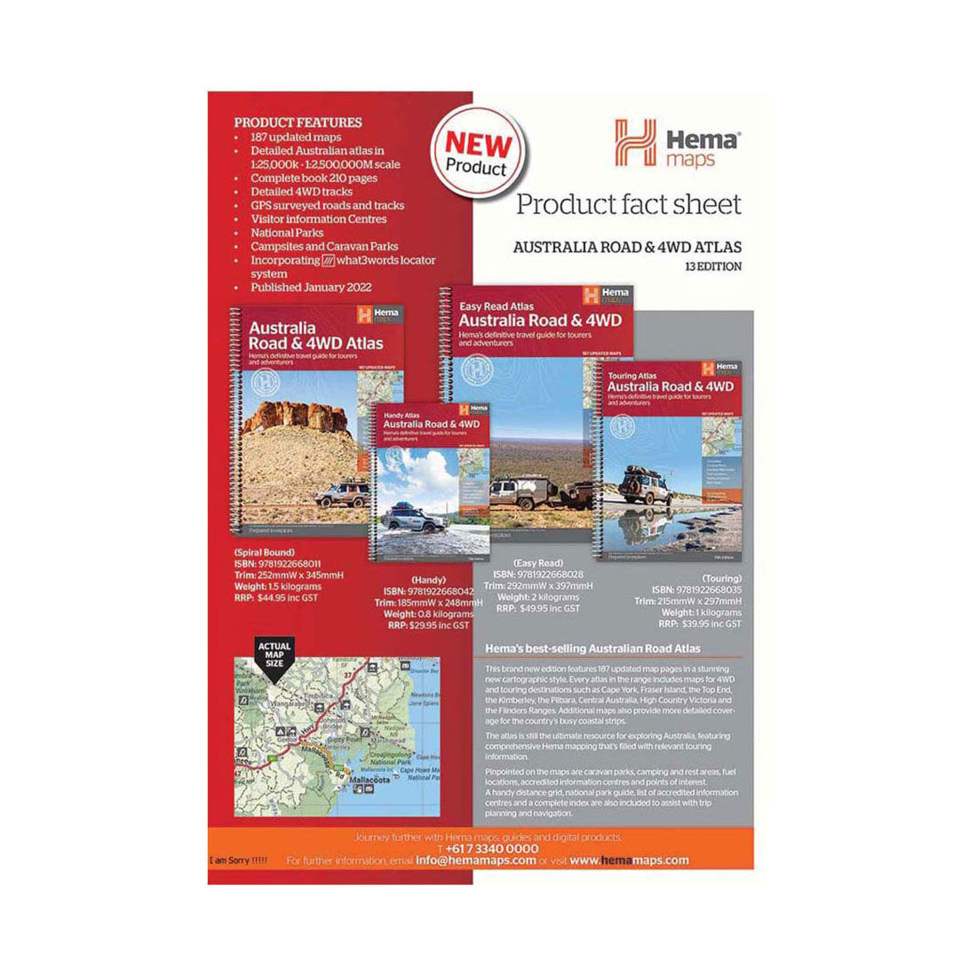 Hema Australia Road and 4WD Atlas, , scaau_hi-res