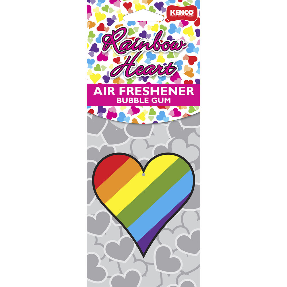 Pink Ribbon Air Freshener Rainbow Heart Supercheap Auto