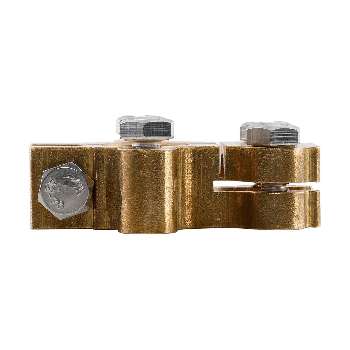 Century Battery Terminal, Forged Brass, Saddle Type With Auxiliary Connections - Negative, , scaau_hi-res