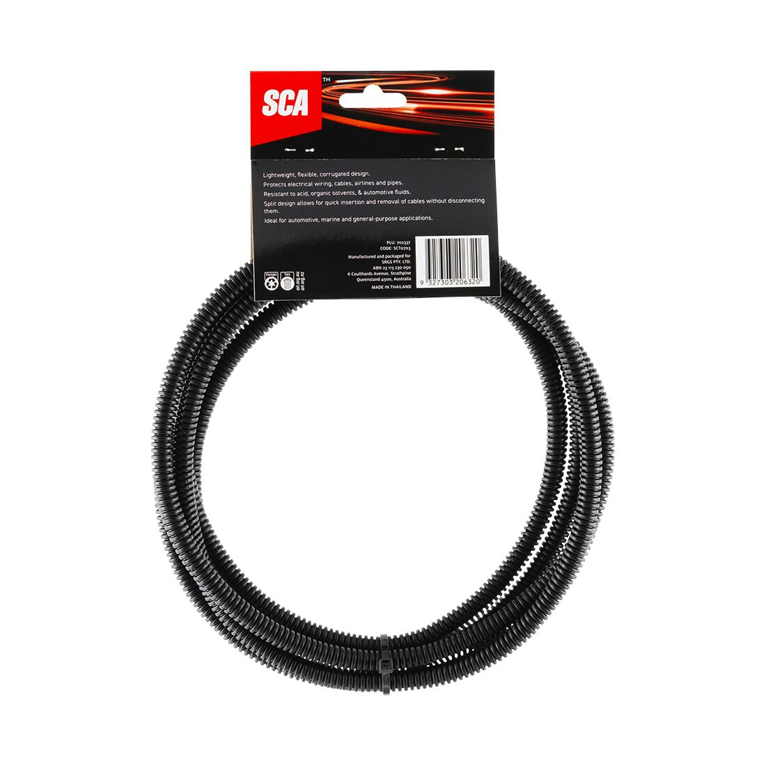 SCA Corrugated Split Tubing - 6.8mm x 3m, , scaau_hi-res