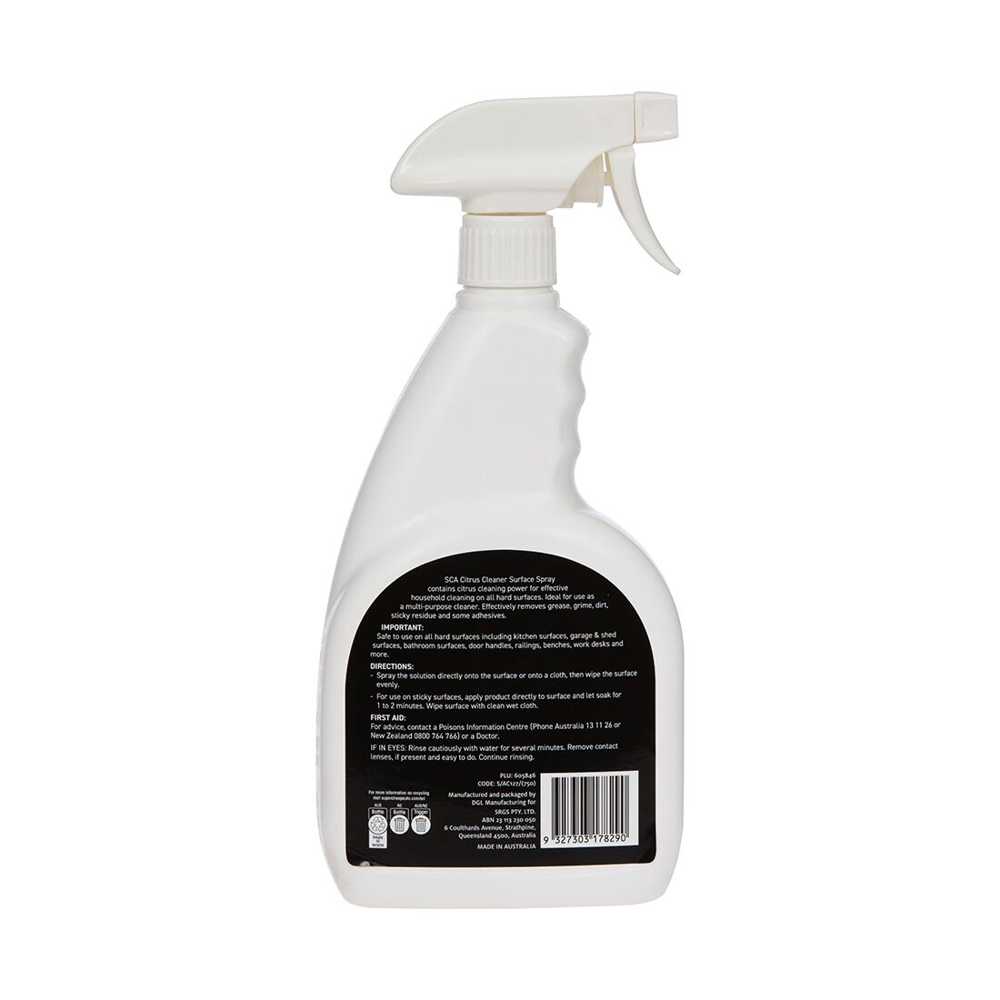 SCA Citrus Cleaner Spray - 750ml, , scaau_hi-res