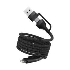 Cabin Crew USB-C/USB-A to USB-C/Lightning Magnetic Cable Black, , scaau_hi-res