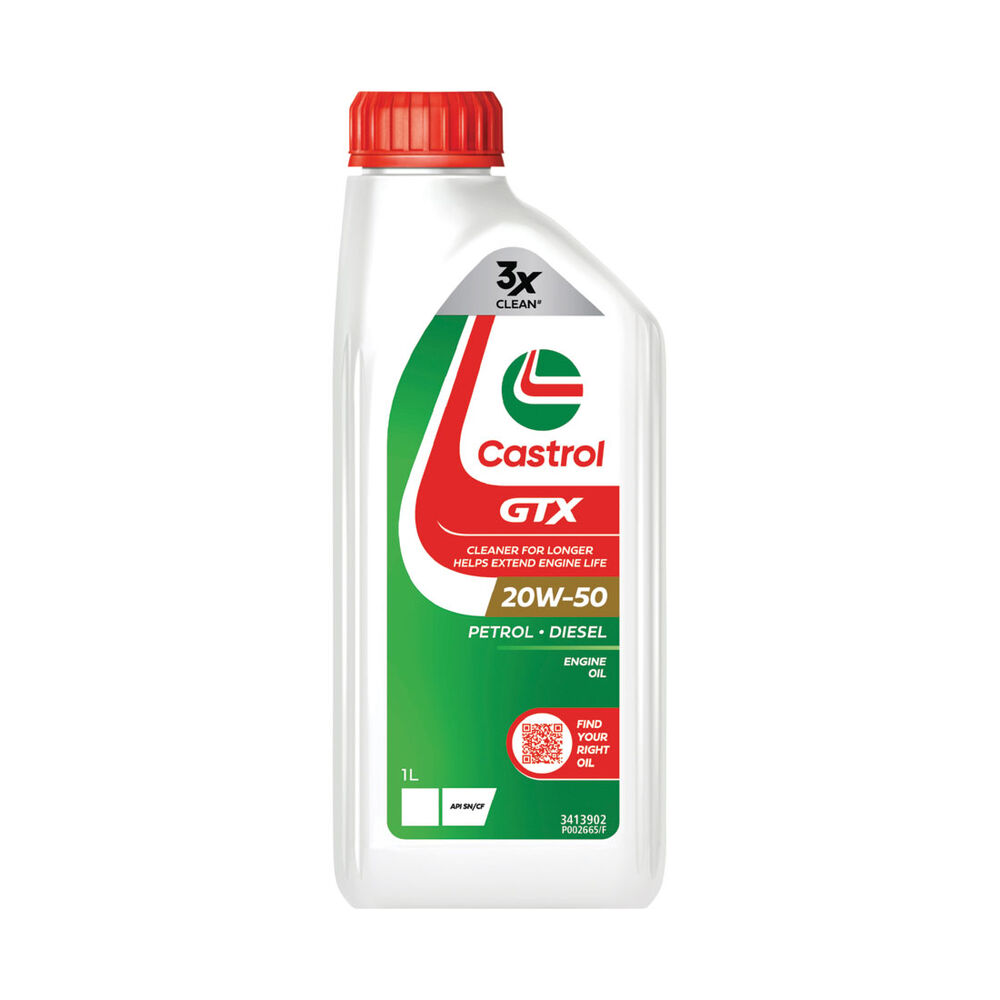Castrol GTX Engine Oil 20W50, 1 Litre Supercheap Auto