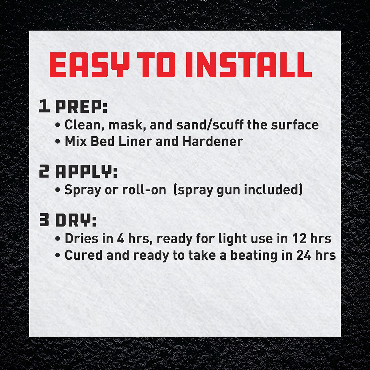 Herculiner Bed Liner Protective Coating Pro Kit 3.78 Litres, , scaau_hi-res