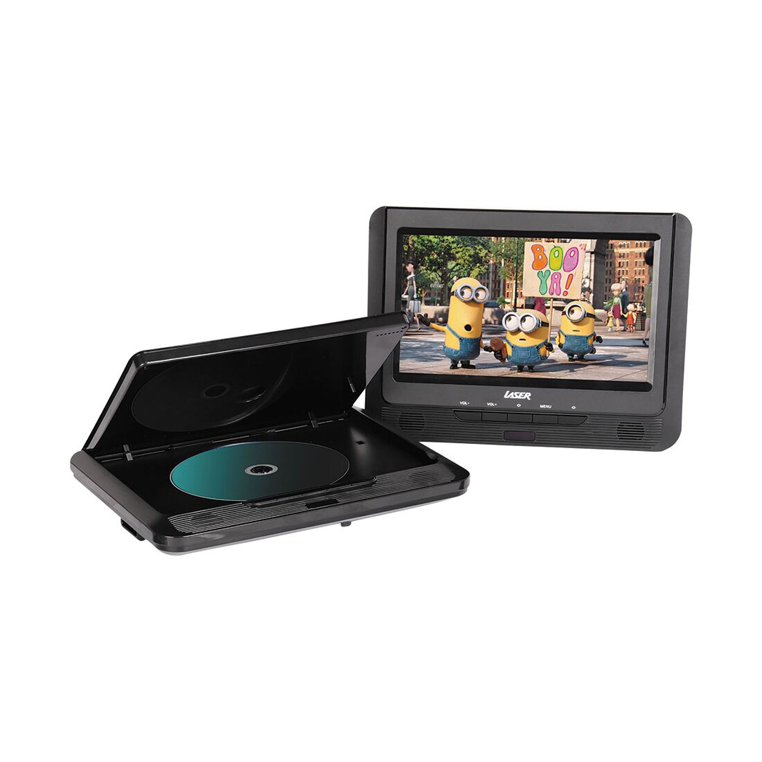 Laser 9" Portable Dual-Screen DVD Player LASER-PT9-DUALD, , scaau_hi-res