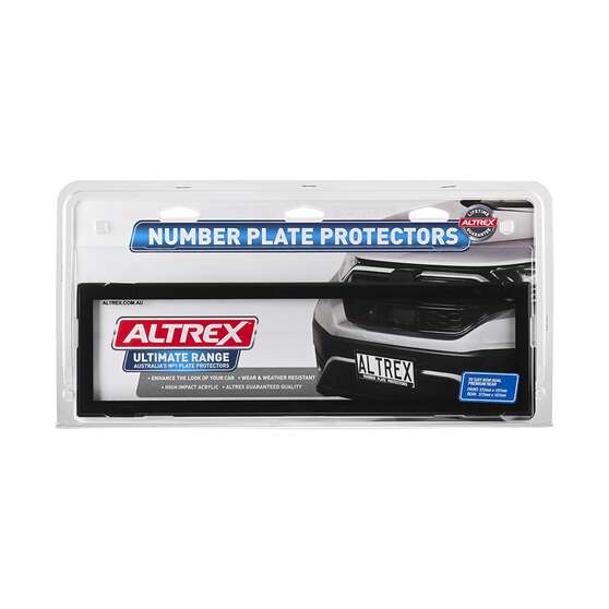Altrex Number Plate Protector - 6 Figure Premium Clear 6NLPDB, , scaau_hi-res