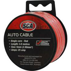 SCA Automotive Cable Single Core 25A 5mm x 3m Red, , scaau_hi-res