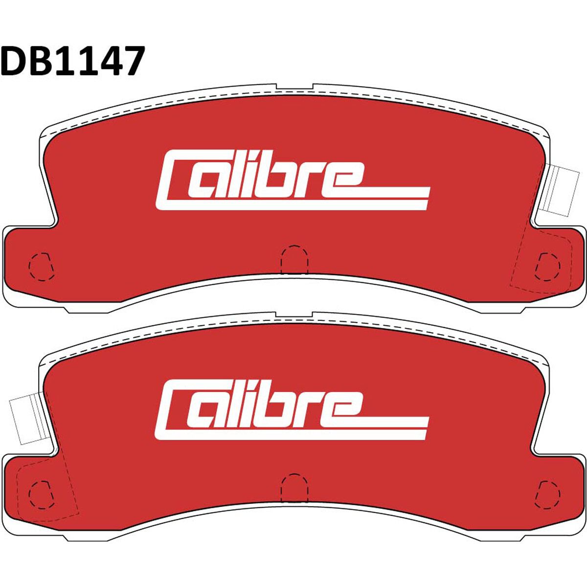 Calibre Disc Brake Pads DB1147CAL, , scaau_hi-res