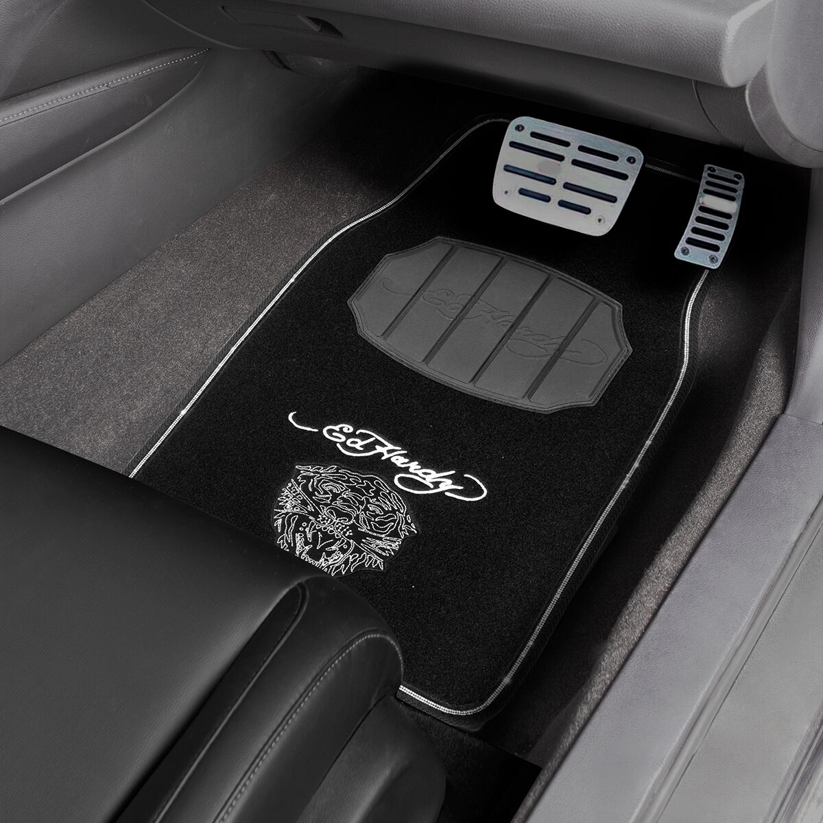 Floor Mats Ed Hardy Tiger Bling Carpet 4pk, , scaau_hi-res
