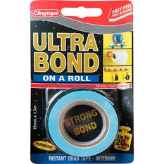 Ultrabond Double Sided Tape, 19mm x 1.5m, , scaau_hi-res