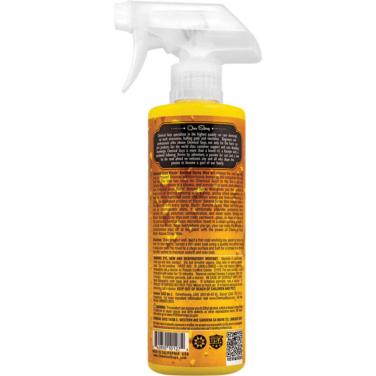 Chemical Guys Blazin' Banana Natural Carnauba Spray Wax 473mL, , scaau_hi-res