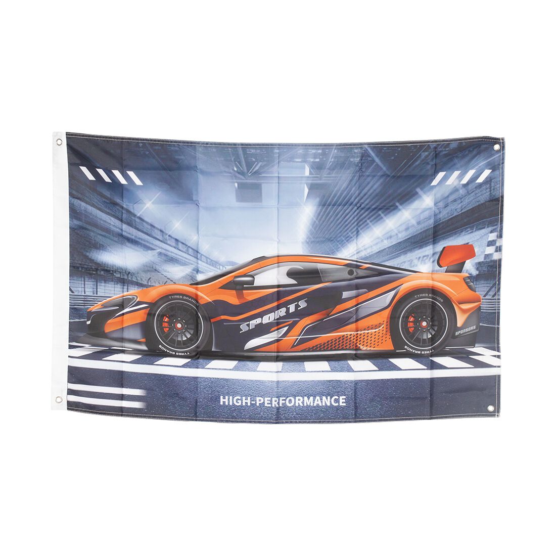 Flag Orange Car 95x58CM, , scaau_hi-res