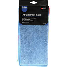 SCA Microfibre Cloths 8 Pack, , scaau_hi-res