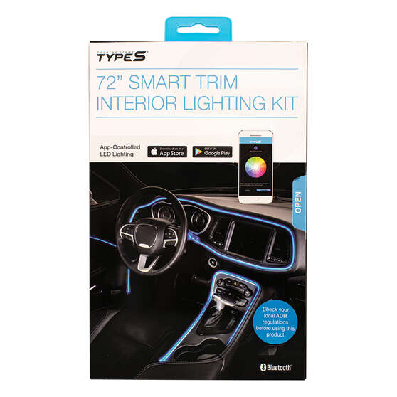 Type S Interior LED 72" Plug & Glow Trim Kit, , scaau_hi-res