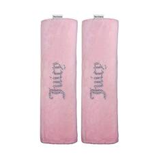 Juicy Couture Big Bling Steering Wheel Cover & Seat Belt Comforters Combo - Pink, , scaau_hi-res