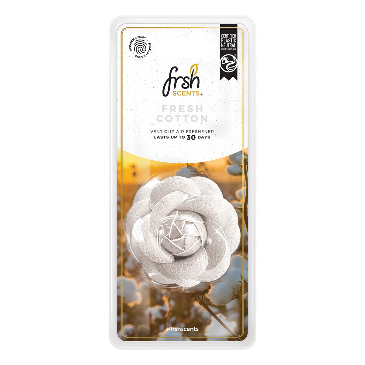 Frsh Scents 3D Air Freshener Fresh Cotton, , scaau_hi-res