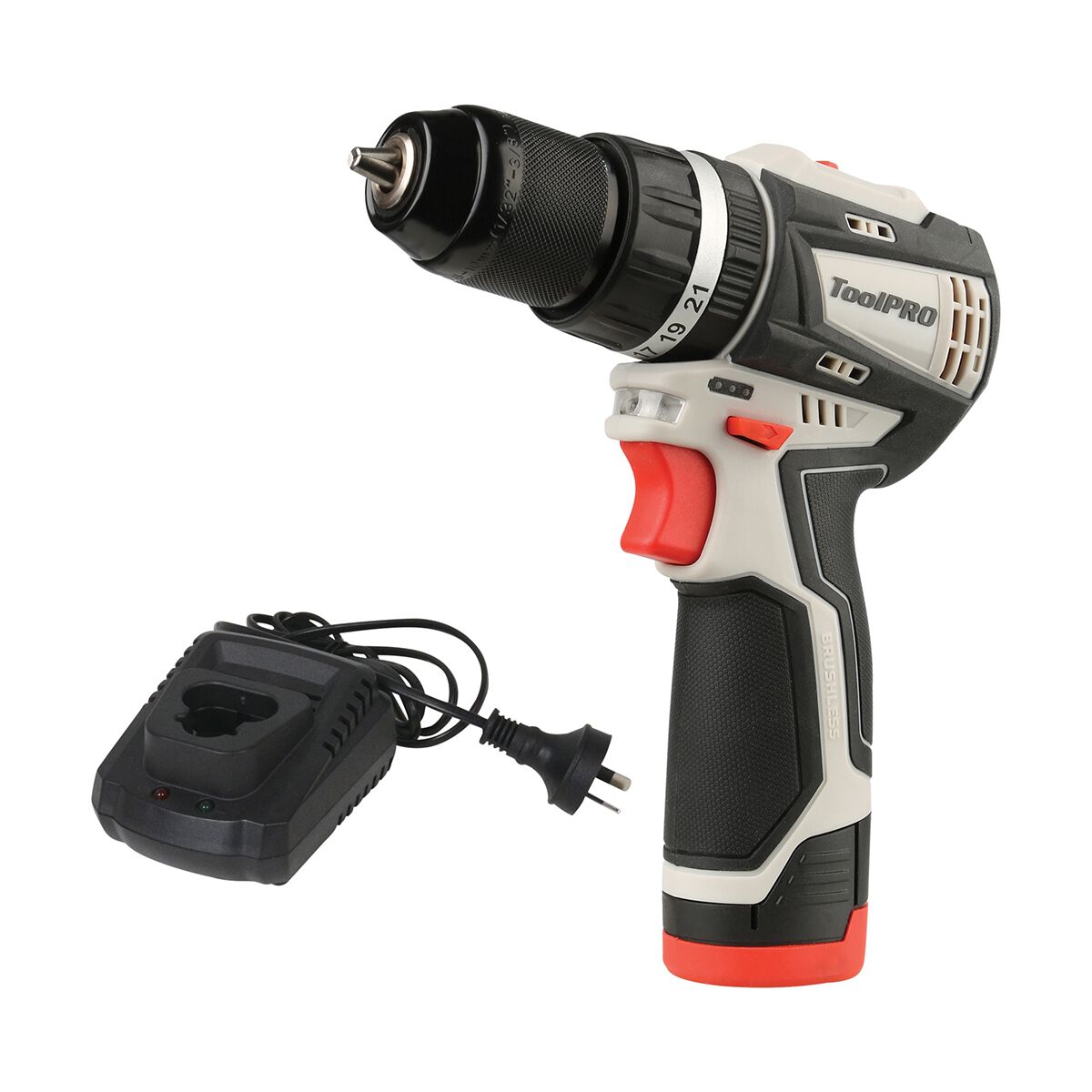 ToolPRO 12V Brushless Hammer Drill Kit 2Ah, , scaau_hi-res