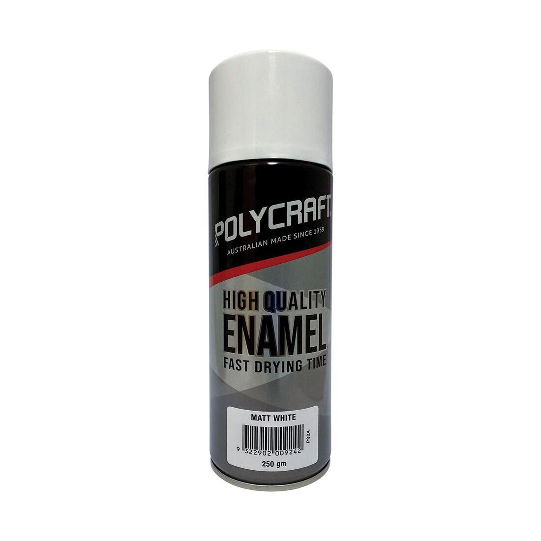 Polycraft Premium Enamel Spray Paint - Matte White, , scaau_hi-res