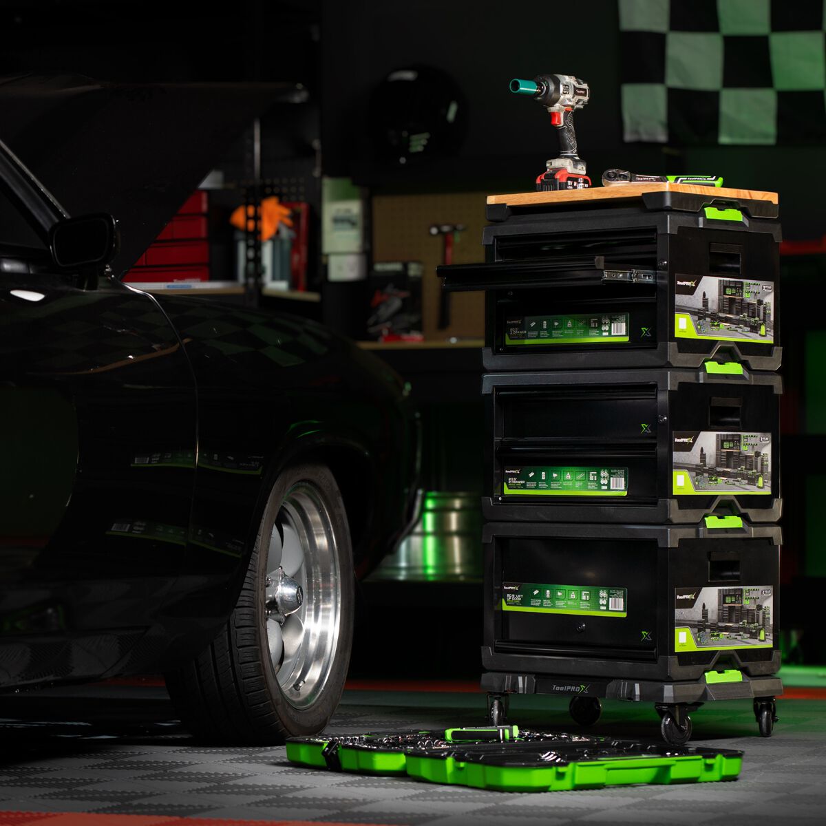 ToolPRO-X Metal Modular Storage System - Small Plastic Organiser, , scaau_hi-res